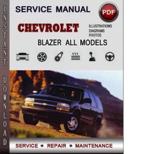 Chevy blazer manual de servicio de fábrica. - Chevy blazer manual de servicio de fábrica.