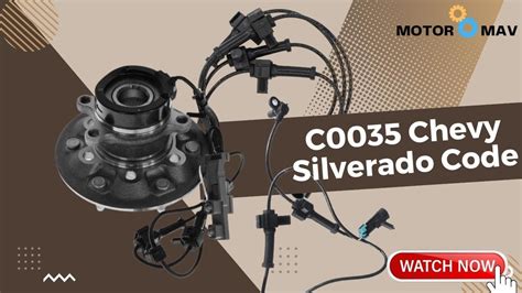 C0035 is a manufacturer-specific chassis trouble code that can occur in the Chevy Malibu. GM designated C0035 to indicate an issue with the left front wheel speed sensor. Replacing your Malibu’s left front wheel speed sensor is the most common fix for C0035, but it’s not the only one.. 