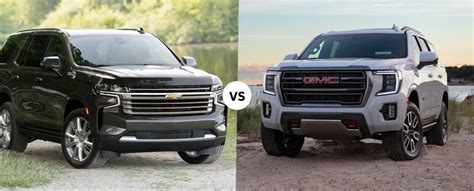 Chevy tahoe vs gmc yukon. An all-new Yukon bows for 2021 and it rides on a new platform shared with the Chevrolet Tahoe and Suburban, but wearing distinct styling. As with the Chevys, the 2021 GMC Yukon will come with an independent rear suspension, a first for the large GM SUVs.While both the rough-and-tumble AT4 and its butch looks and off-road equipment and the ... 