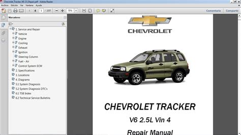 Chevy tracker 1999 2004 taller de servicio de fábrica reparación manual descargar. - Homenagem á memoria do marquez de pombal.