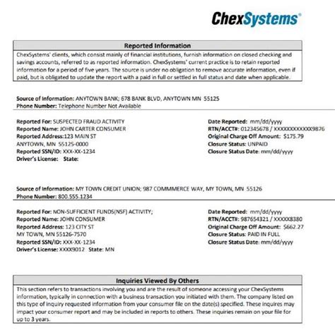 Chexsystems Dispute Form Business Computing And Information Technology