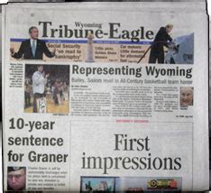 Cheyenne tribune eagle. Pride Cheyenne bringing new pride celebrations to downtown. Will Carpenter, Wyoming Tribune-Eagle, Cheyenne. May 20, 2023 · 4 min read. May 20—It's not a competition, but it is a fight. As the newest advocacy organization in town, Pride Cheyenne is coming out swinging with a string of events in early June celebrating the … 