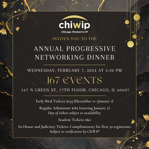 ChiWIP Annual Progressive Networking Dinner Perkins Coie