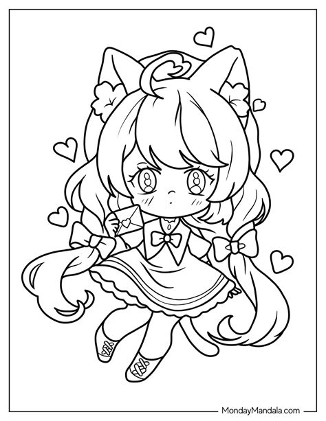 Chibi Coloring Pages Easy