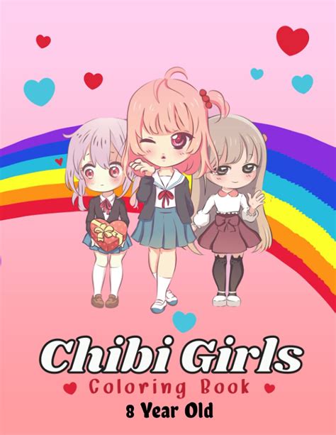 Full Download Chibi Girls Coloring Book For Kids With Cute Lovable Kawaii Characters In Fun Fantasy Anime Manga Scenes By April Amber
