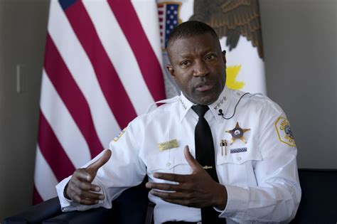 Chicago’s top cop says using police stations as short-term migrant housing is burden for department