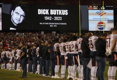 Chicago Bears to honor late linebacker Dick Butkus with No. 51 patches on their jerseys and Soldier Field displays