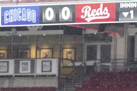 Chicago Cubs’ series finale against the Cincinnati Reds postponed because of rain