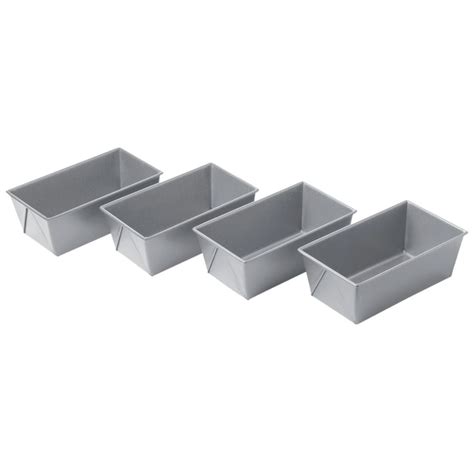 Chicago Metallic Commercial II Non-Stick Mini Loaf Pans, 5-3/