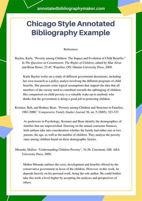 Chicago Style Annotated Bibliography Format + Example