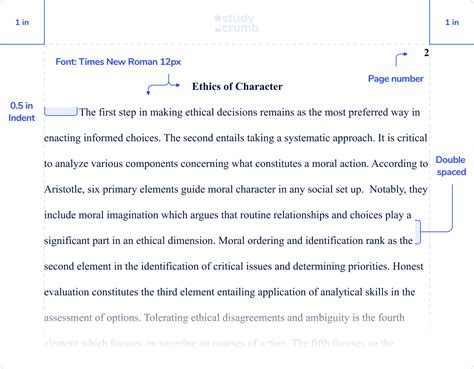 Chicago Style Paper Formatting Example