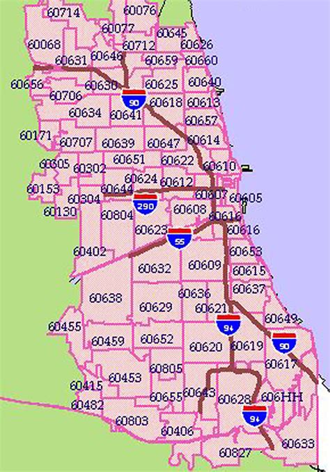 Chicago Suburbs Zip Code Map Zip Code Map