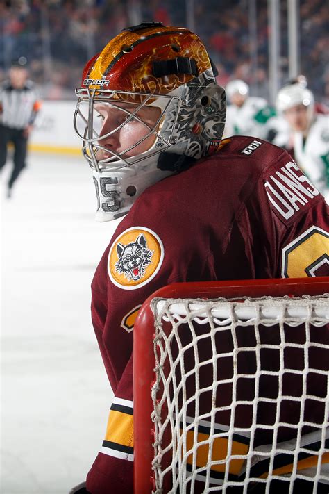 Chicago Wolves goalie has a memorable finish to a March game