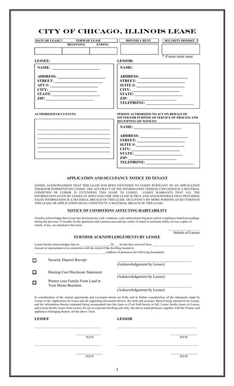 Chicago apartment lease. In Chicago, tenants and landlords have rights and responsibilities. The City of Chicago Residential Landlord and Tenant Ordinance Summary outlines the important aspects of the 1986 legislation that provides and protects those rights. Chicago Rents Right program provides resources and information for tenants and landlords. 