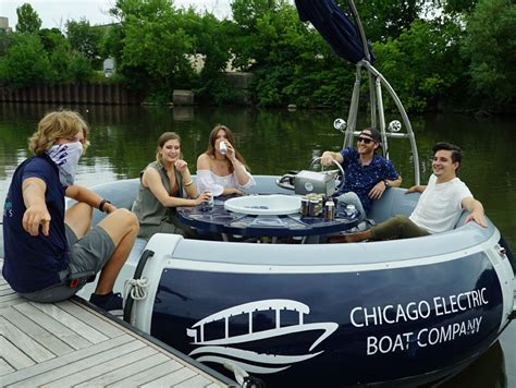 Chicago electric boat company. Chicago Electric Boat Company is announcing their new hot tub boats, which take off Dec. 8. The six-person heated vessels will be equipped with floating cup … 