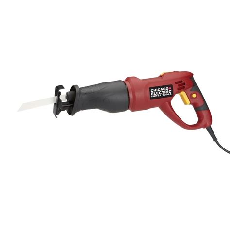 Chicago electric reciprocating saw. Buy one of the best reciprocating saws and get a full set of blades at the same time. The DEWALT DCS367B 20V Max XR Compact Reciprocating Saw comes with six blades, including 5/8-, 6-, 10-, 14-, 18-, and 24-teeth-per-inch options allowing you to slice through metal, wood, and wood with nails in a breeze. 