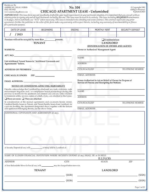 Chicago residential lease 2023 pdf. Illinois (Chicago Only) Residential Lease Agreement Print. Create a hi quality document now! Create Document. PDF . 4.5 Stars | 31 Ratings . 748 Downloads. Updated June 13, 2022. An Illinois (Chicago Only) residences league agreement is ampere rental contract into be used in a landlord and tenant within the city of Chicago. Chicago passed ... 
