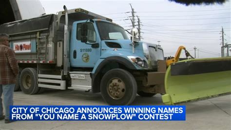 Chicago snowplow naming contest concludes: Seven winning names unveiled