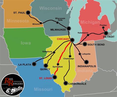 What companies run services between Chicago, IL, USA and St. Louis, MO, USA? Amtrak operates a train from Chicago Union Station to St. Louis 5 times a day. Tickets cost $11–130 and the journey takes 5h 6m. Alternatively, Greyhound USA operates a bus from Chicago Bus Station to St Louis Bus Station twice daily..