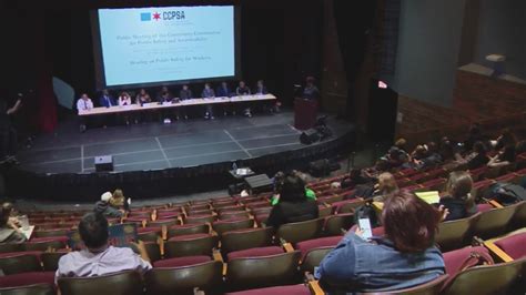 Chicagoans speak out at Public Safety and Accountability meeting at Truman College