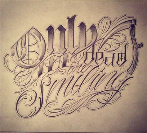 Chicano Lettering Drawings