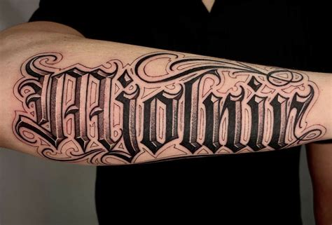 Chicano tattoo fonts are native to the country of Mexico. This