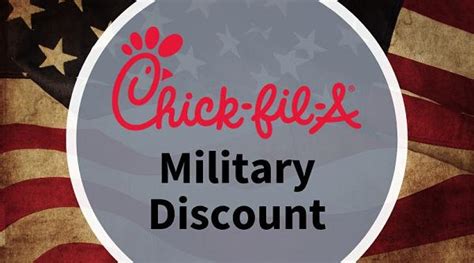Chick fil a military discount. Some participating Chick-fil-A locations may offer specials or discounts. Check your local Chick-fil-A to confirm. ... and continue to serve by offering a 10% discount to all active-duty military ... 