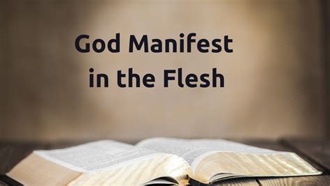 Chick.com: Is "God was manifest in the flesh" correct?