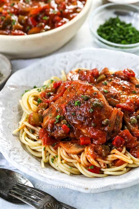 Chicken Cacciatore Pasta