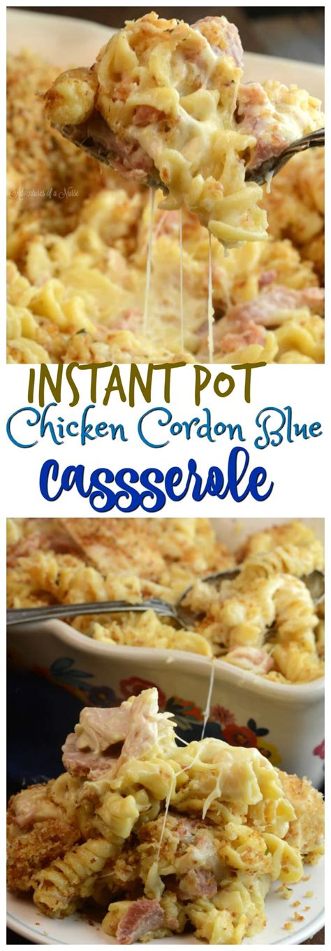 Chicken Cordon Bleu Casserole - Adventures of a Nurse