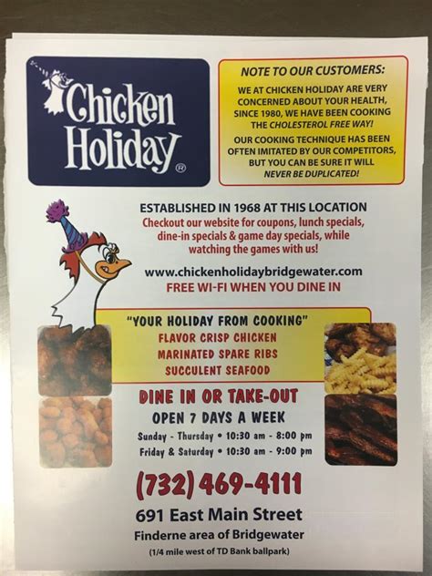 Chicken Holiday-Bridgewater - Bridgewater, NJ 08807 - Yellow Pages