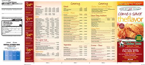 Chicken Town Menu