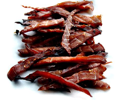 Chicken jerky. Ingredients. 1 ½ pounds frozen skinless, boneless chicken breasts. ¾ cup low-sodium soy sauce. ¼ cup teriyaki marinade. 1 … 