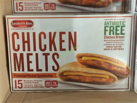 Chicken melts costco. 