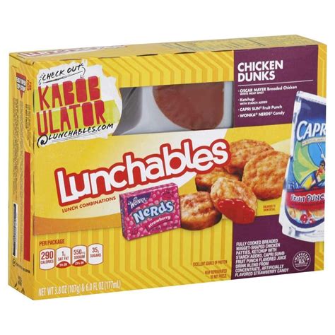 Chicken nugget lunchable. Play with your food, create a masterpiece out of cheese, meat, and dessert. Because at Lunchables, we encourage having fun with your food. 