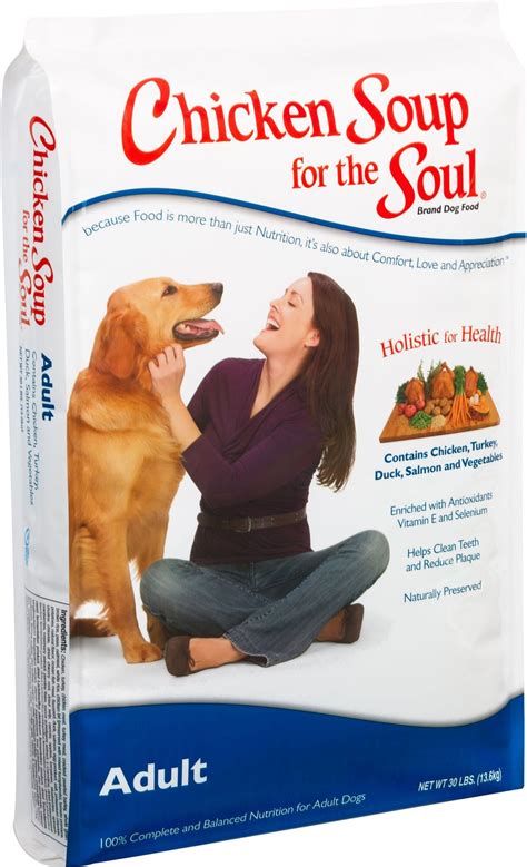 Chicken soup for the soul dog food. Chicken Soup for The Soul Small Bites Dog Food, Chicken, Turkey & Brown Rice Recipe, 4.5 lb. Bag | Soy Free, Corn Free, Wheat Free | Dry Dog Food Made with Real Ingredients dummy I and love and you Hearties Brain and Hip Support Grain Free Dog Treats, Salmon, 5-Ounce, Pack of 1 