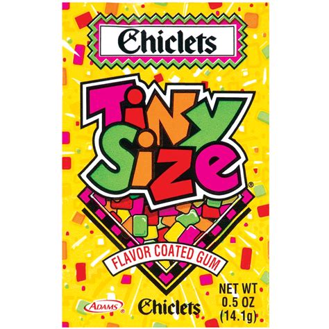 Chiclets Tiny Size Flavor Coated Gum - Fooducate