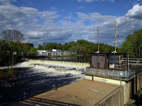 Chicopee falls dam.  Maximum Non-Damaging Channel Capacities at Controlled River Index St...
