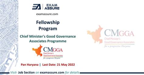 Chief Minister Good Governance Fellowship Program