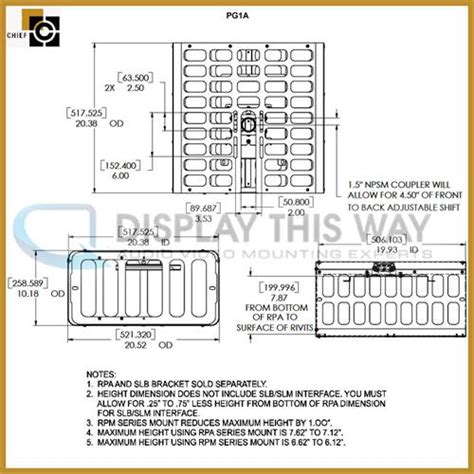 Chief PG1A Large Projector Security Cage Black - eBay