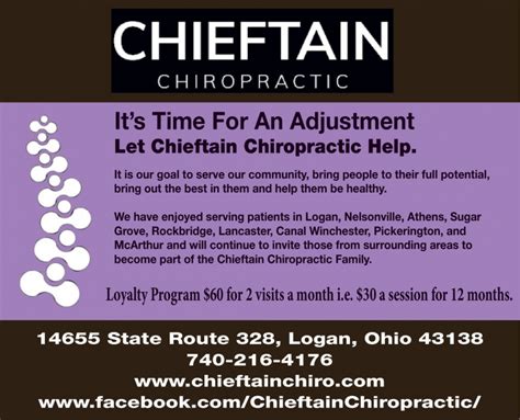 Chieftain Chiropractic Logan OH - Facebook