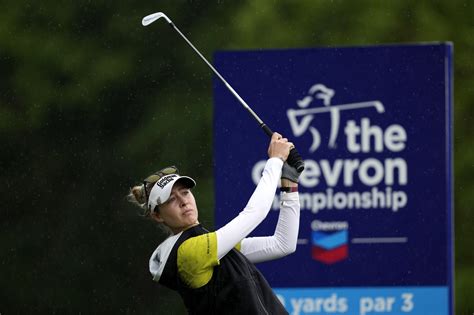 Chien leads rainy Chevron, Korda tied for 2nd at 1st major