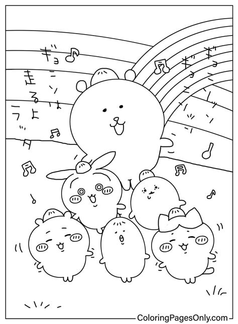 Chiikawa Coloring Page