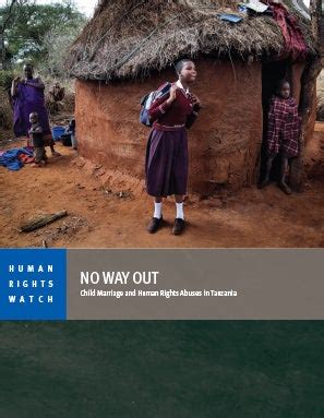 Child Marriage and Human Rights Abuses in Tanzania HRW