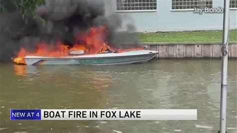 Child hospitalized with burn injuries after boat fire in Fox Lake