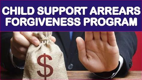 Child support arrears forgiveness program texas. Types of Forgiveness Programs: a. Partial Forgiveness Program: Under this program, eligible Texas residents may have a portion of their child support arrears forgiven. The exact amount of forgiveness is determined based on the parent's financial situation and ability to pay. b. Full Forgiveness Program: This program grants complete forgiveness ... 
