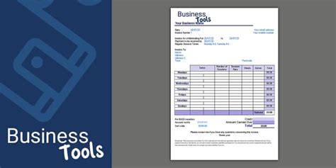 Childminding Invoice Spreadsheet Template (inc.