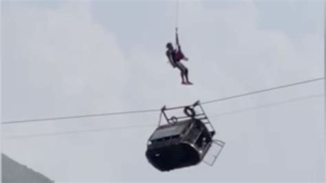 Children trapped 900 feet in air when chairlift cable snaps in Pakistan’s northwest