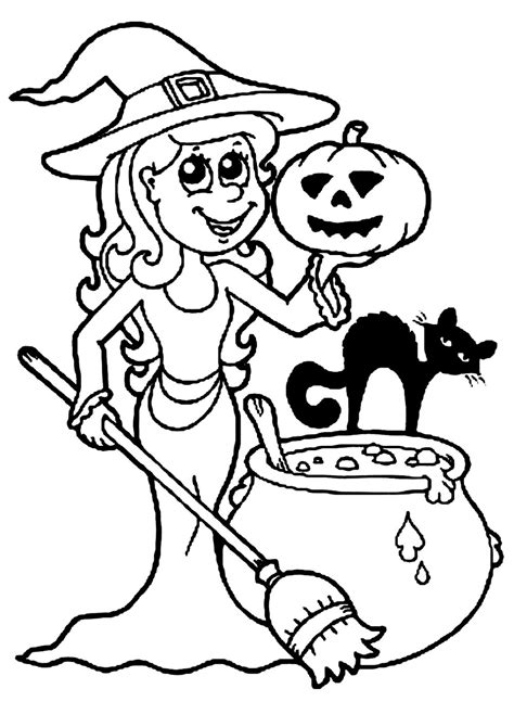 Childrens Halloween Coloring Pages Printable