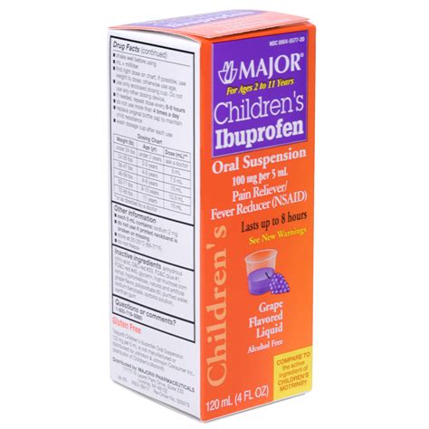 Childrens Ibuprofen Liquid 4 Oz Bottle MFASCO Health & Safety